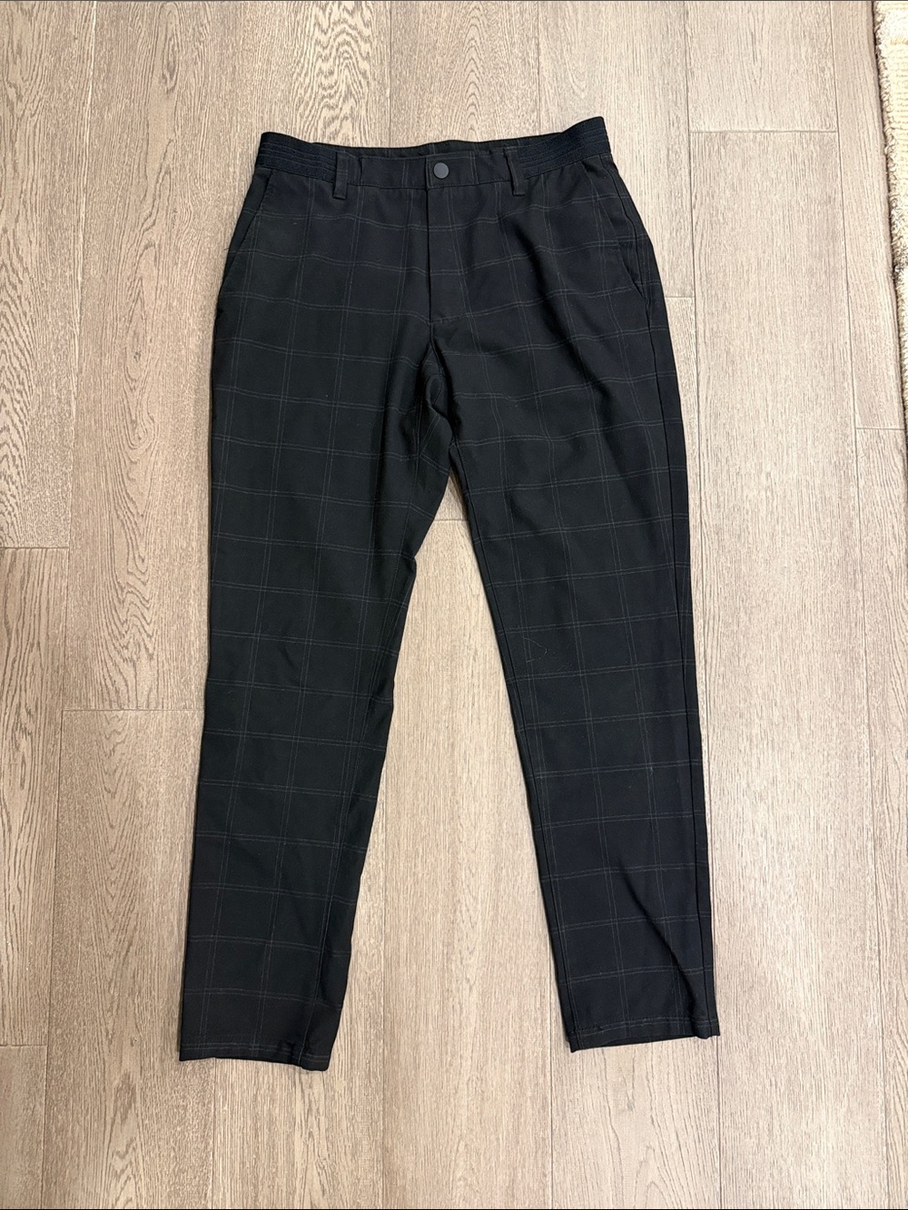 Black Windowpane Men’s Dress Pants